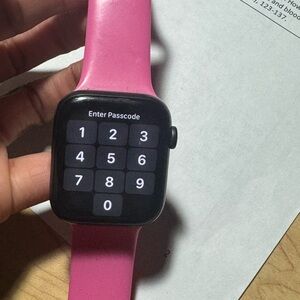 Smartwatch with Pink Band